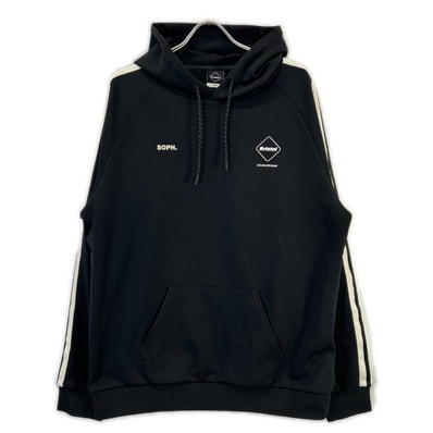 エフシーリアルブリストル 25年 FCRB-252082 ブラック TRAINING TRACK HOODIE XXL