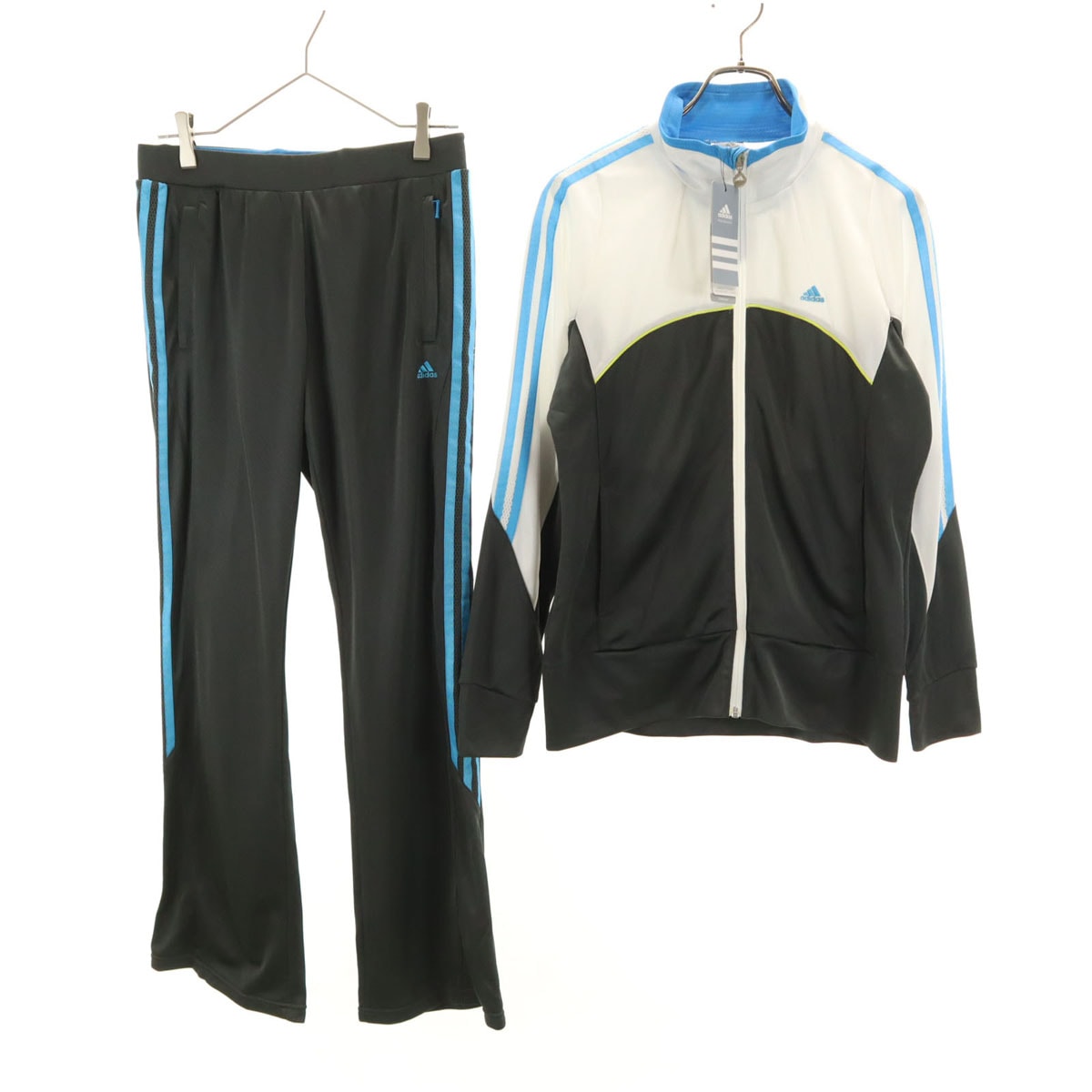 未使用 adidas アディダス トラックジャケット 上下セットアップ L ブラック