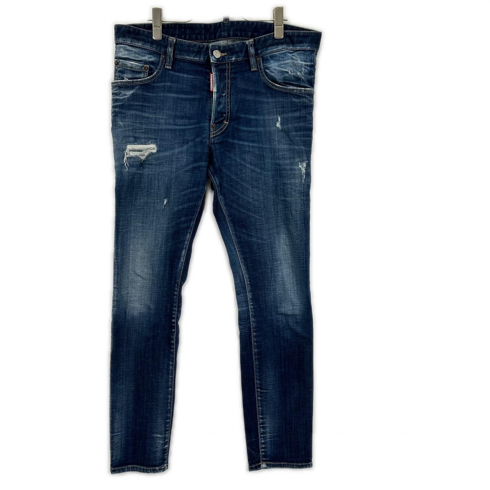 ディースクエアード S74LB1619 インディゴ Super Twinky Jeans/スーパーツインキージーン スキニー デニムパンツ 48