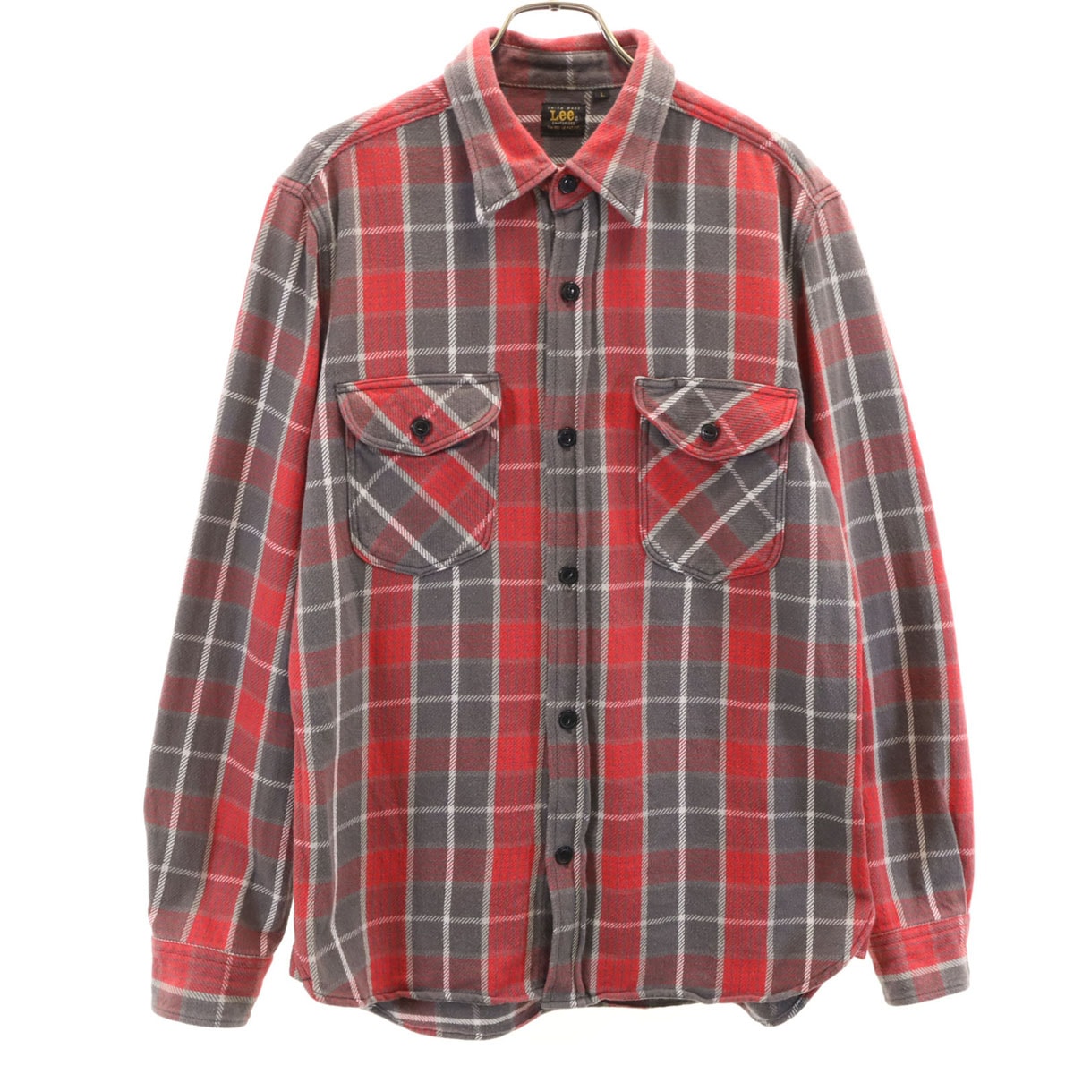 Lee リー 長袖 シャツ L レッド系