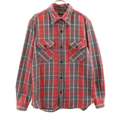 Lee リー 長袖 シャツ L レッド系