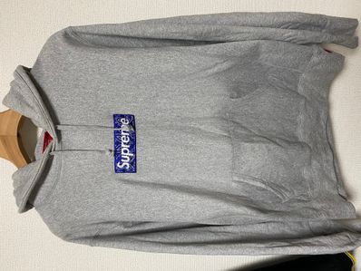 Supreme Bandana Box Logo Hooded Sweatshirt "Grey"