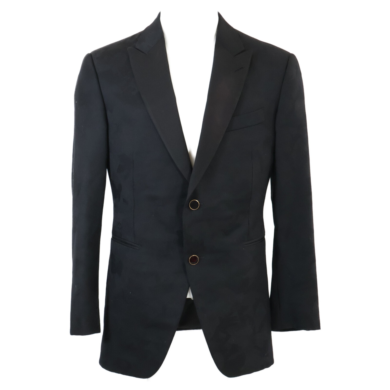 ルイヴィトン 20AW カモフラ総柄シャドーモノグラムテーラードジャケット 48