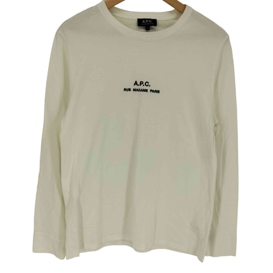 ロゴ刺繍 L/S クルーネックTシャツ【1143894874315】