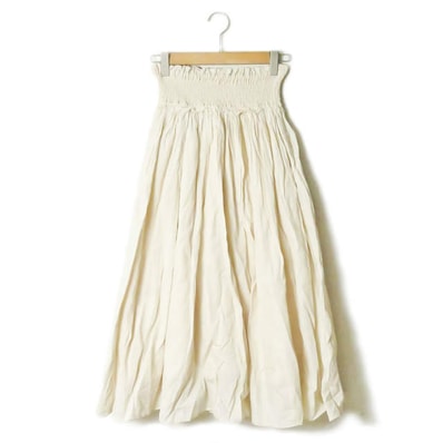 Ray BEAMS 18SS シャーリングギャザーマキシスカート フリー