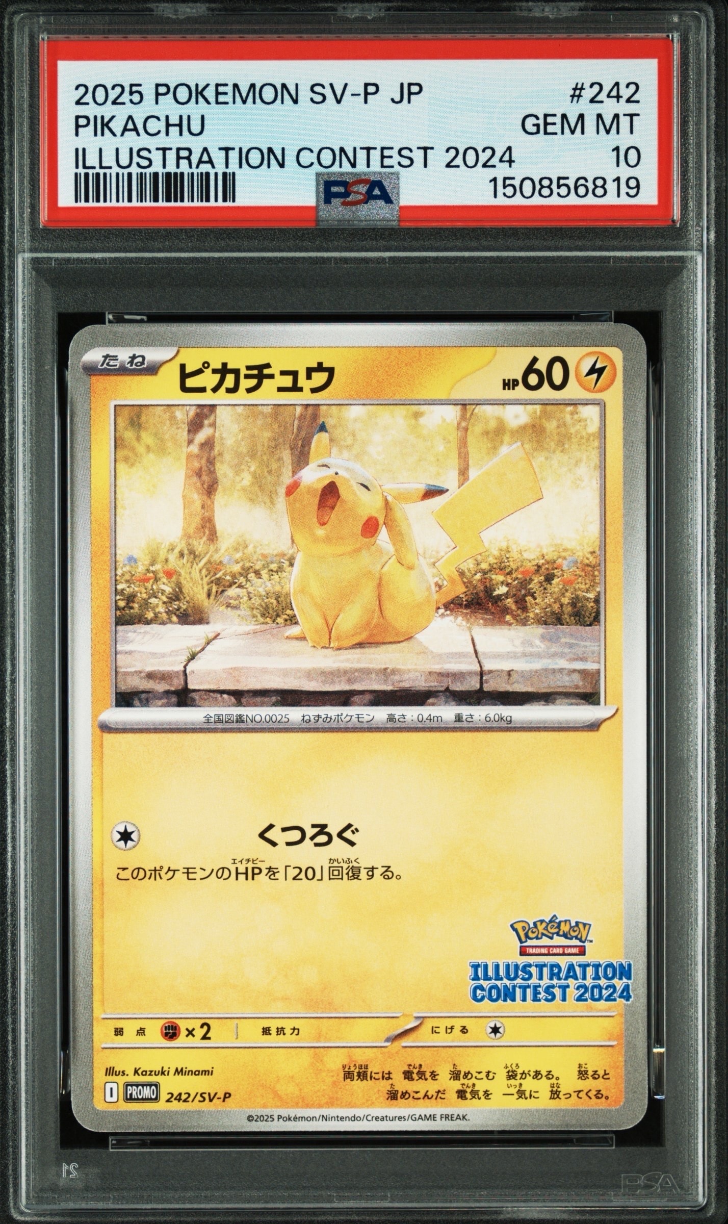 【PSA10】ピカチュウプロモイラストレーション PSA10】ピカチュウ [SV-P 242](プロモカードパック