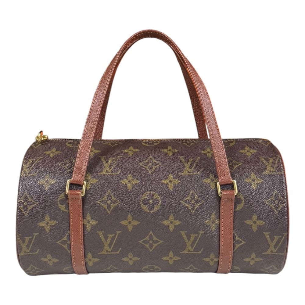 ルイヴィトン パピヨン26 モノグラム ハンドバッグ モノグラムキャンバス M51366 ブラウン レディース LOUIS VUITTON  中古