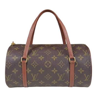 ルイヴィトン パピヨン26 モノグラム ハンドバッグ モノグラムキャンバス M51366 ブラウン レディース LOUIS VUITTON 中古