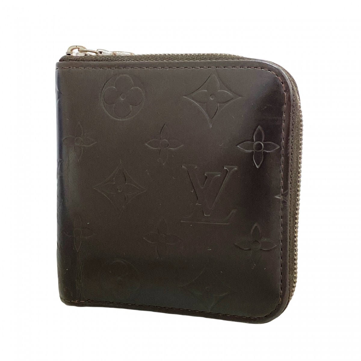 【6dd4875】ルイヴィトン 財布 モノグラム・グラセレザー ポルトビェモネジップ M66510 カフェ【中古】メンズ レディース ユニセックス