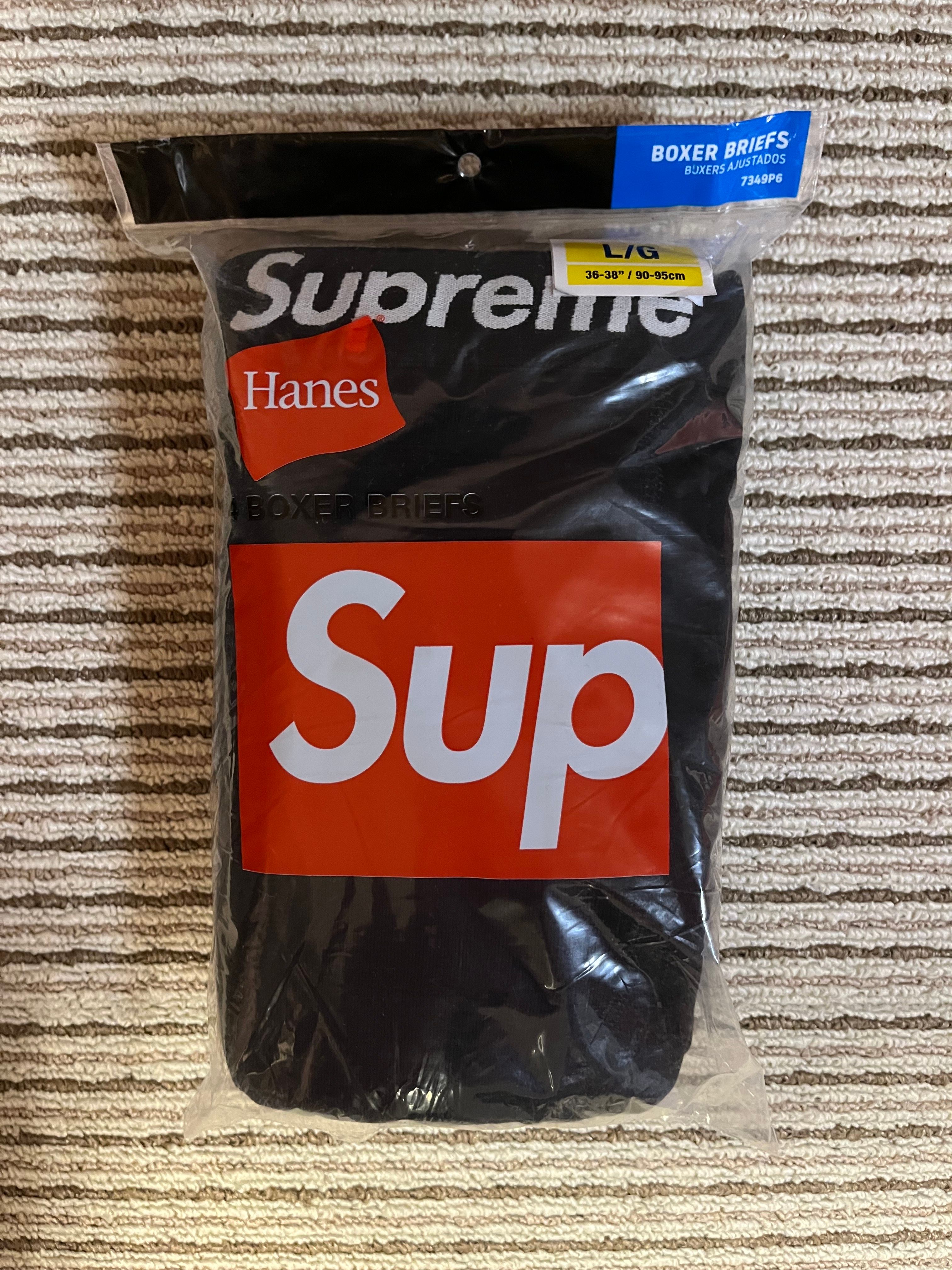 Supreme / Hanes Boxer Briefs (4 Pack) "Black"(23SS)