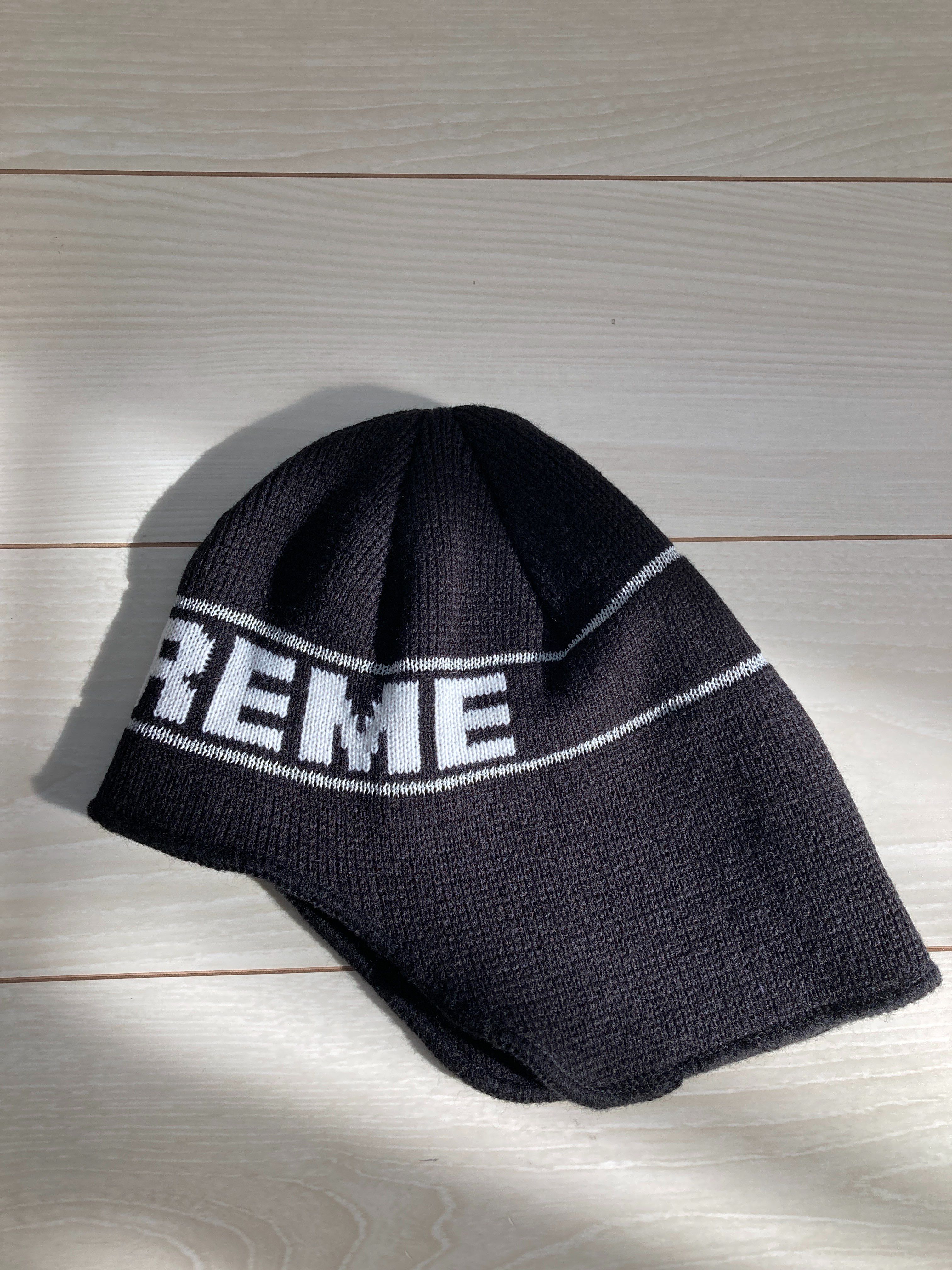 Supreme Earflap Beanie "Black"