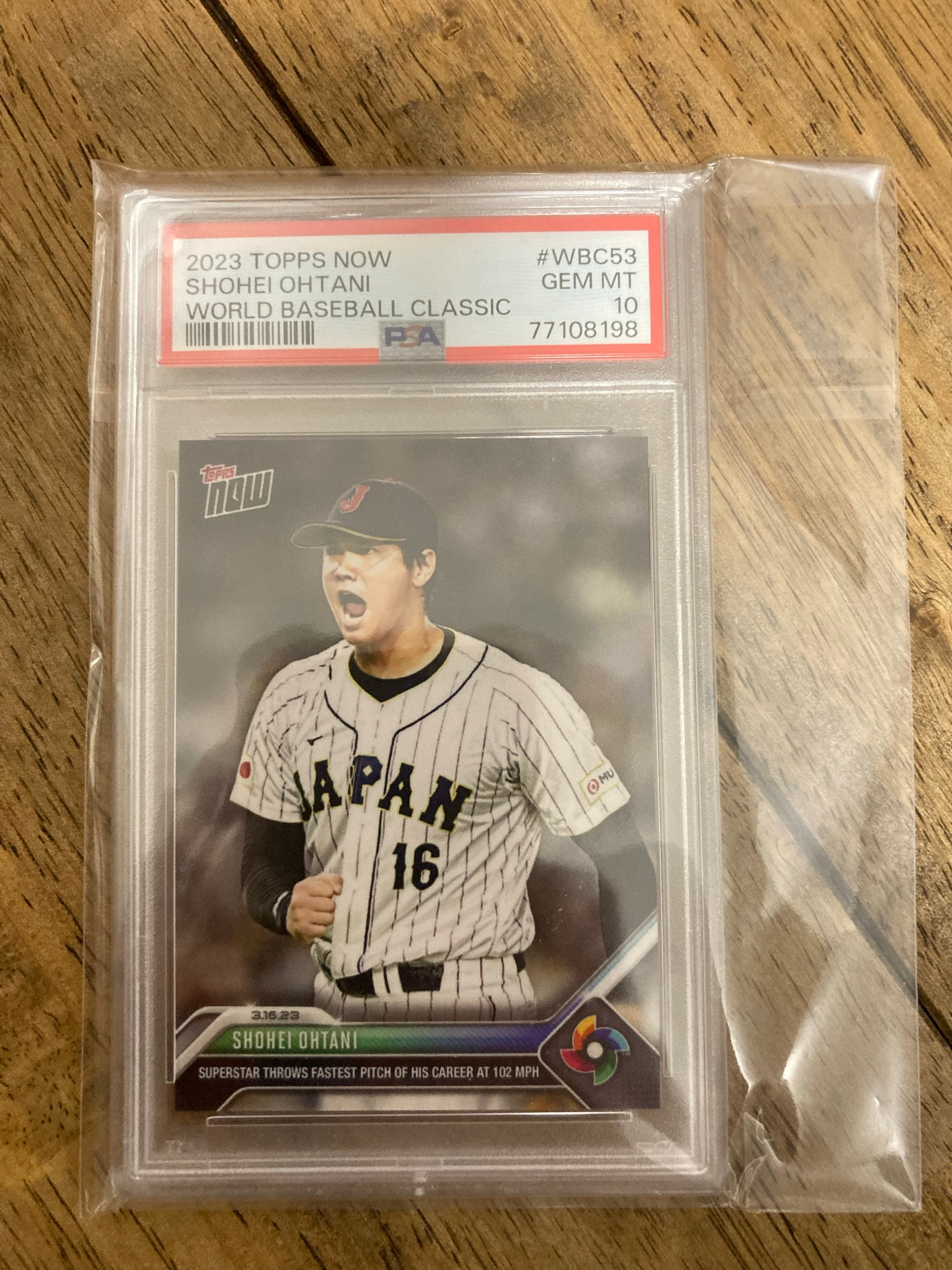 大谷翔平 [53](2023 WBS トップスナウ JPカード)