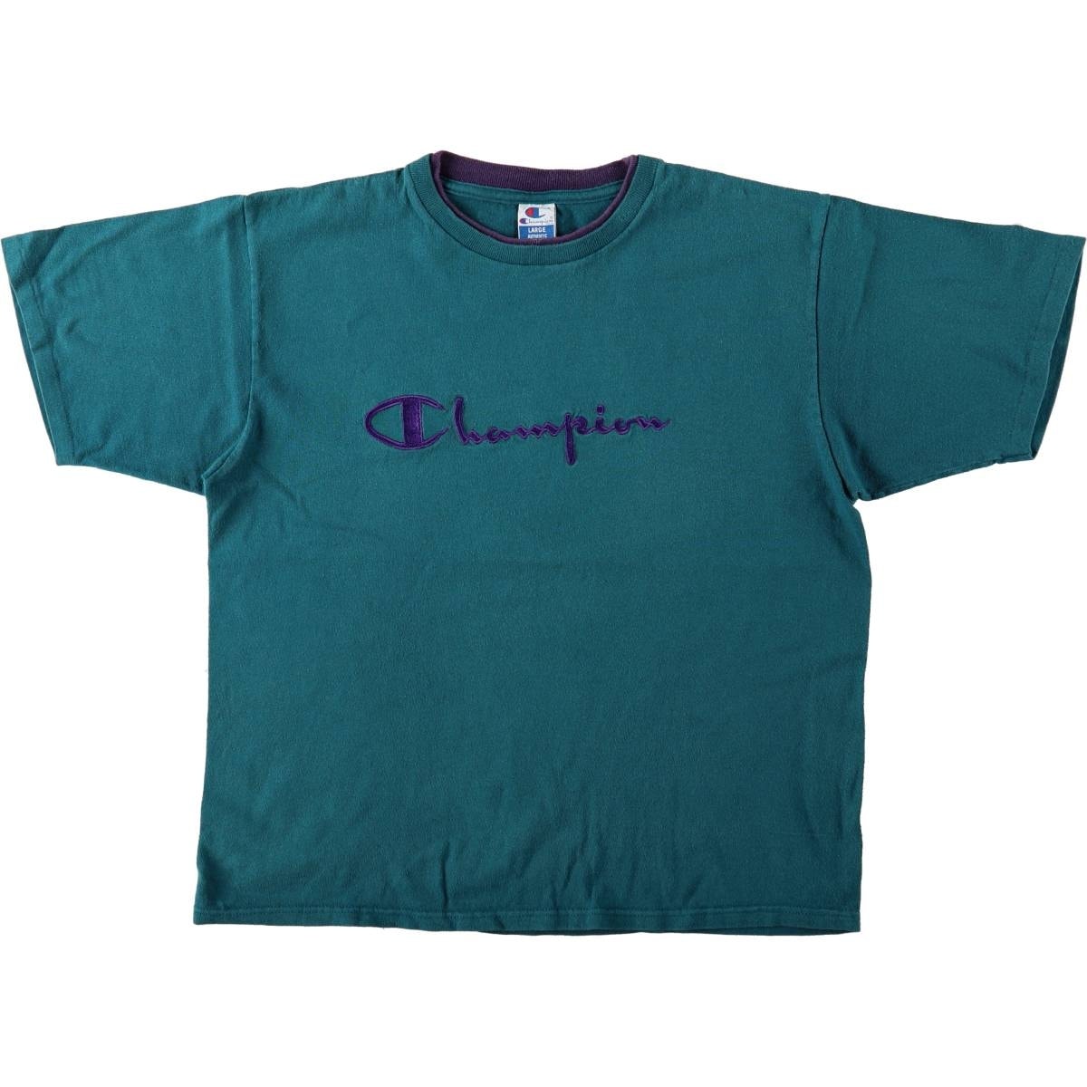 古着 90年代 チャンピオン Champion 半袖 ワンポイントロゴTシャツ USA製 メンズL相当 ヴィンテージ/eaa673614