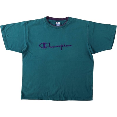 古着 90年代 チャンピオン Champion 半袖 ワンポイントロゴTシャツ USA製 メンズL相当 ヴィンテージ/eaa673614