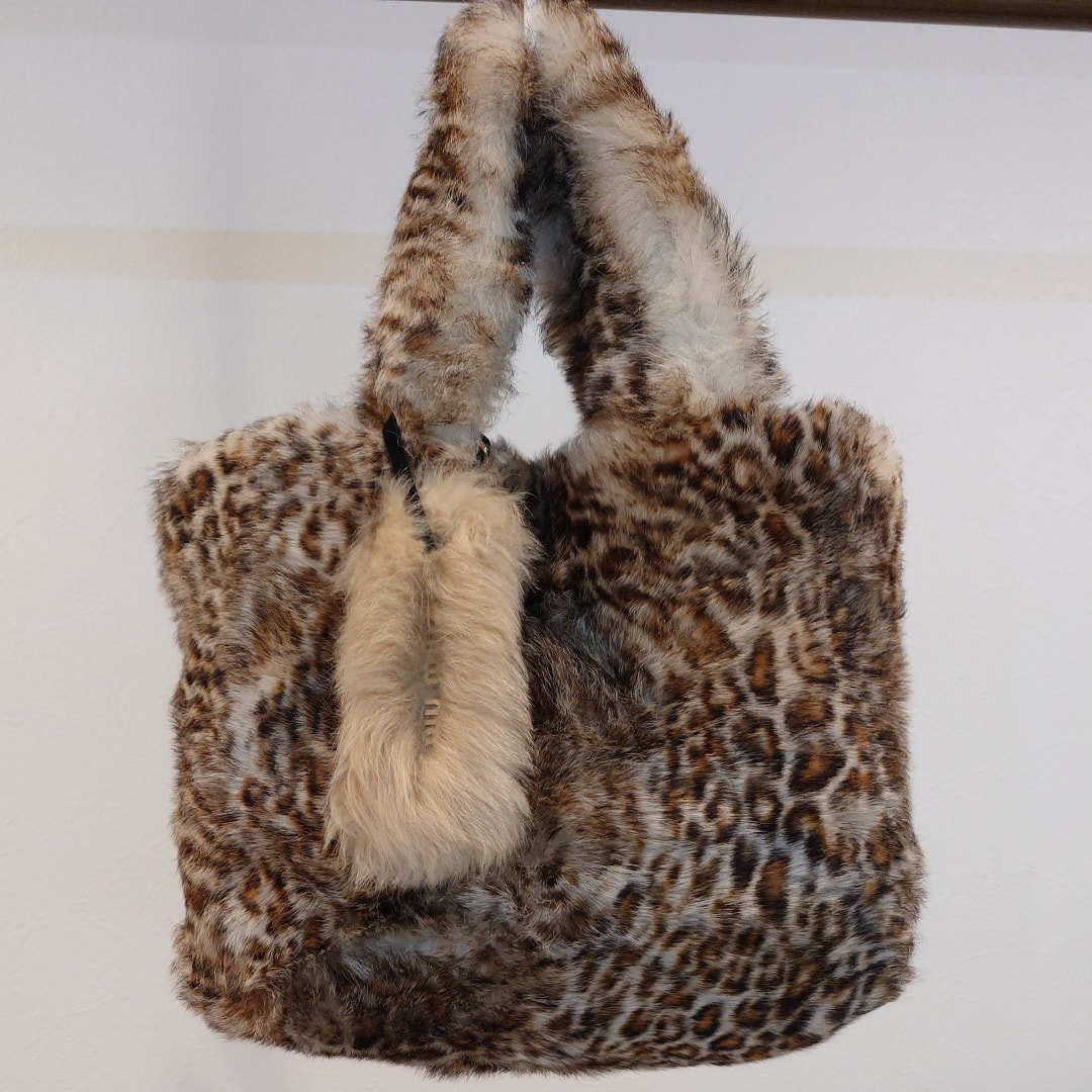 ミュウミュウ プリントシアリング トートバッグ "ベージュ/ダークブラウン" 5BG241_2DQH_F0JHD_V_OOO