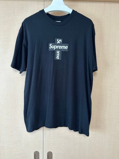 Supreme Cross Box Logo Tee "Black"