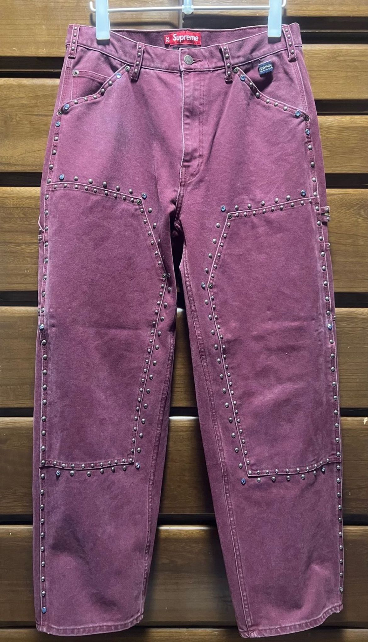 Supreme x B.B. Simon Studded Double Knee Painter Pant 