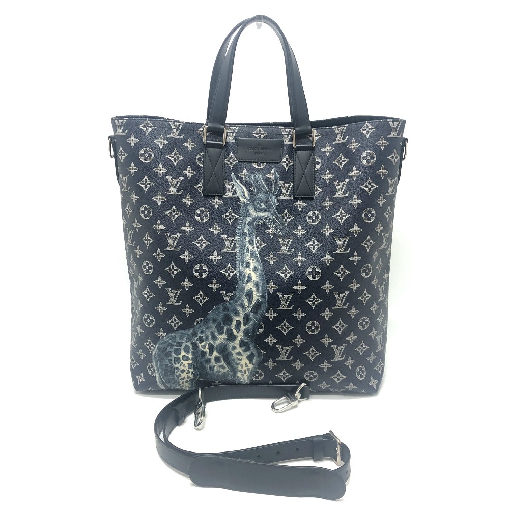Louis Vuitton x Chapman Brothers Uncle Jake and Dinos Chapman 2WAY Tote Bag "Navy"
