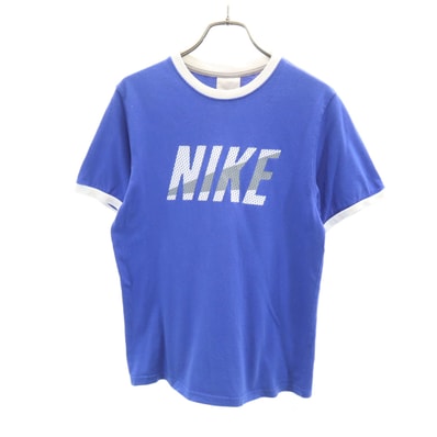 NIKE ナイキ 半袖 リンガー Tシャツ M ブルー