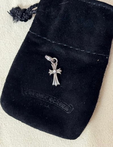 Chrome Hearts CH Cross Baby Fat Charm "Silver"