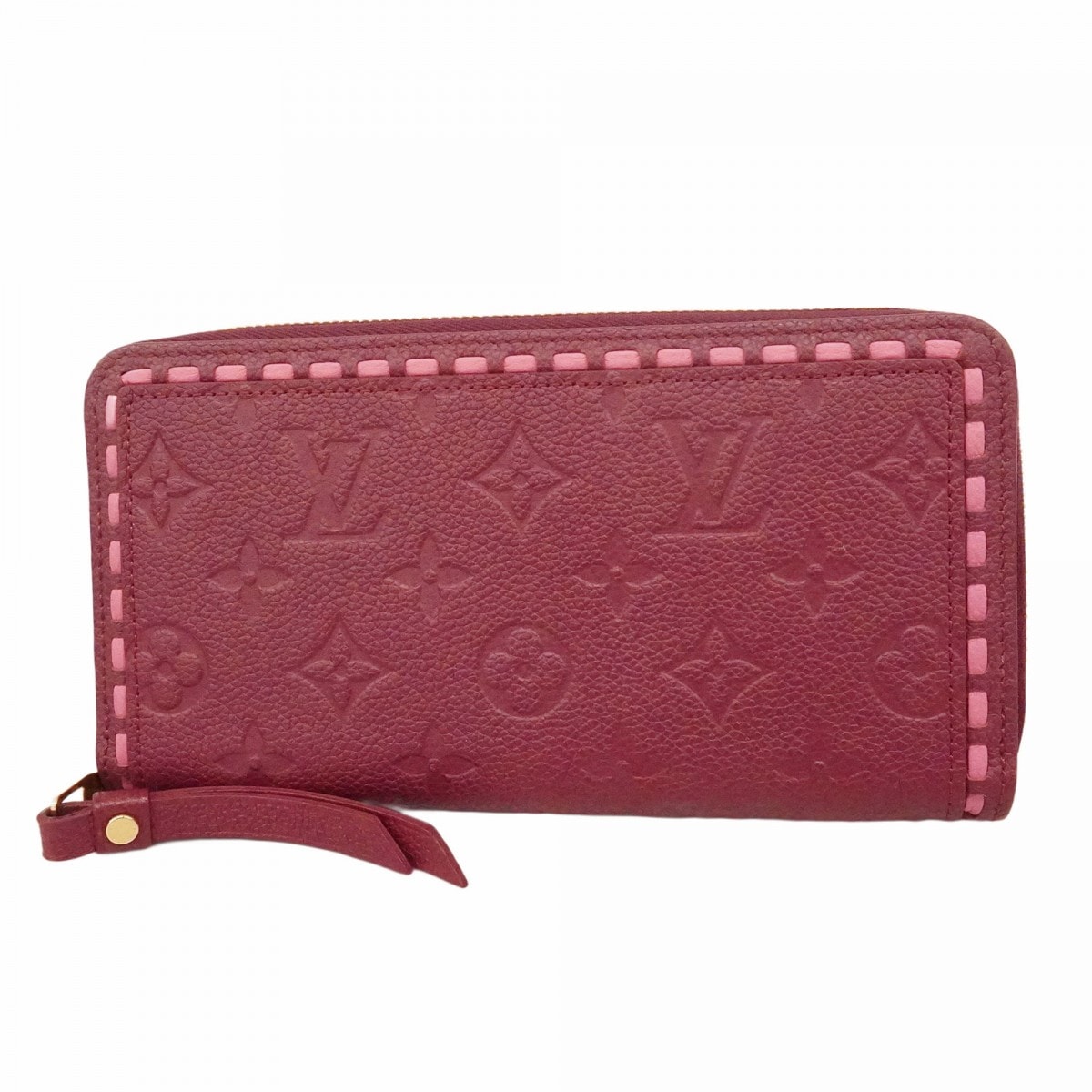 ★最終価格【6cc3832-k】ルイヴィトン 長財布 モノグラム・アンプラント ジッピーウォレット M64803 レザン【中古】レディース
