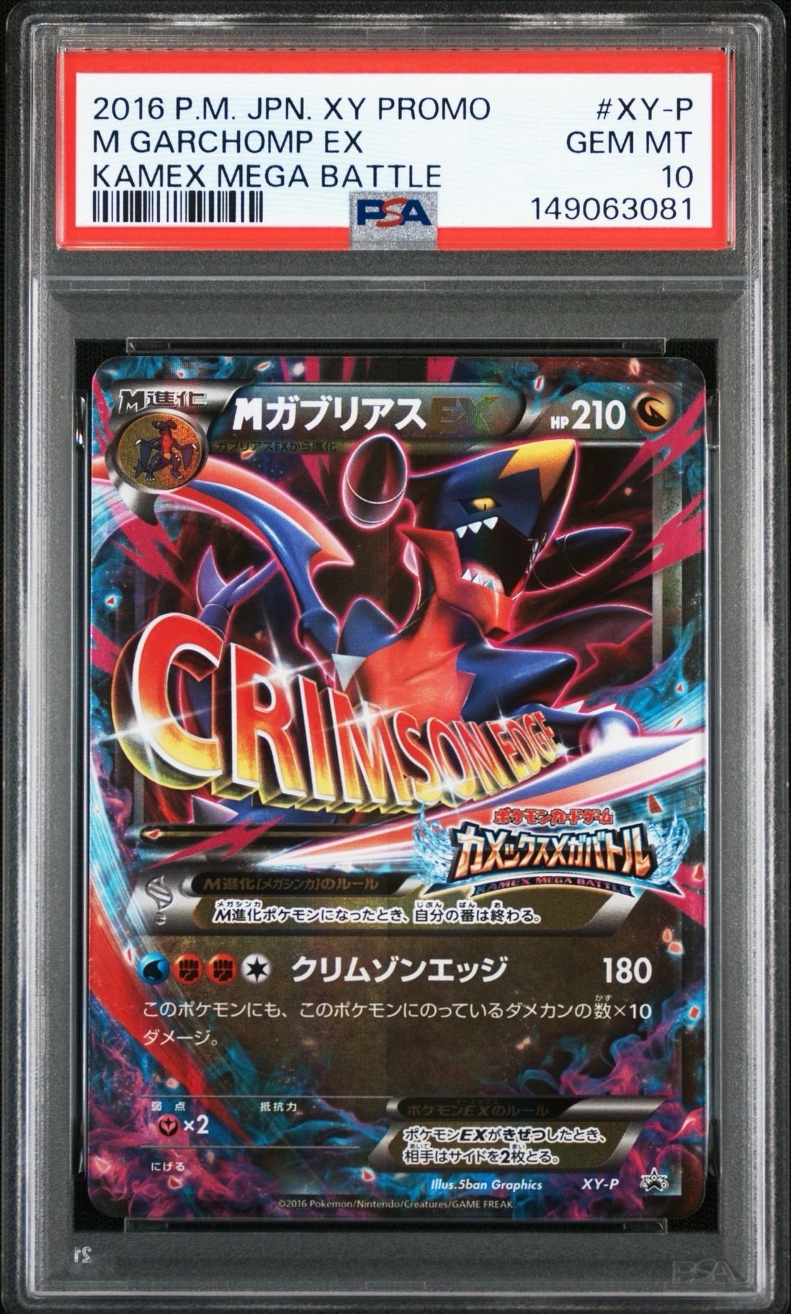 PSA10 ガブリアスソウルリンク プロモ カメックスメガバトル XY-P PSA10 ガブリアスソウルリンク プロモ カメックスメガバトル XY-P