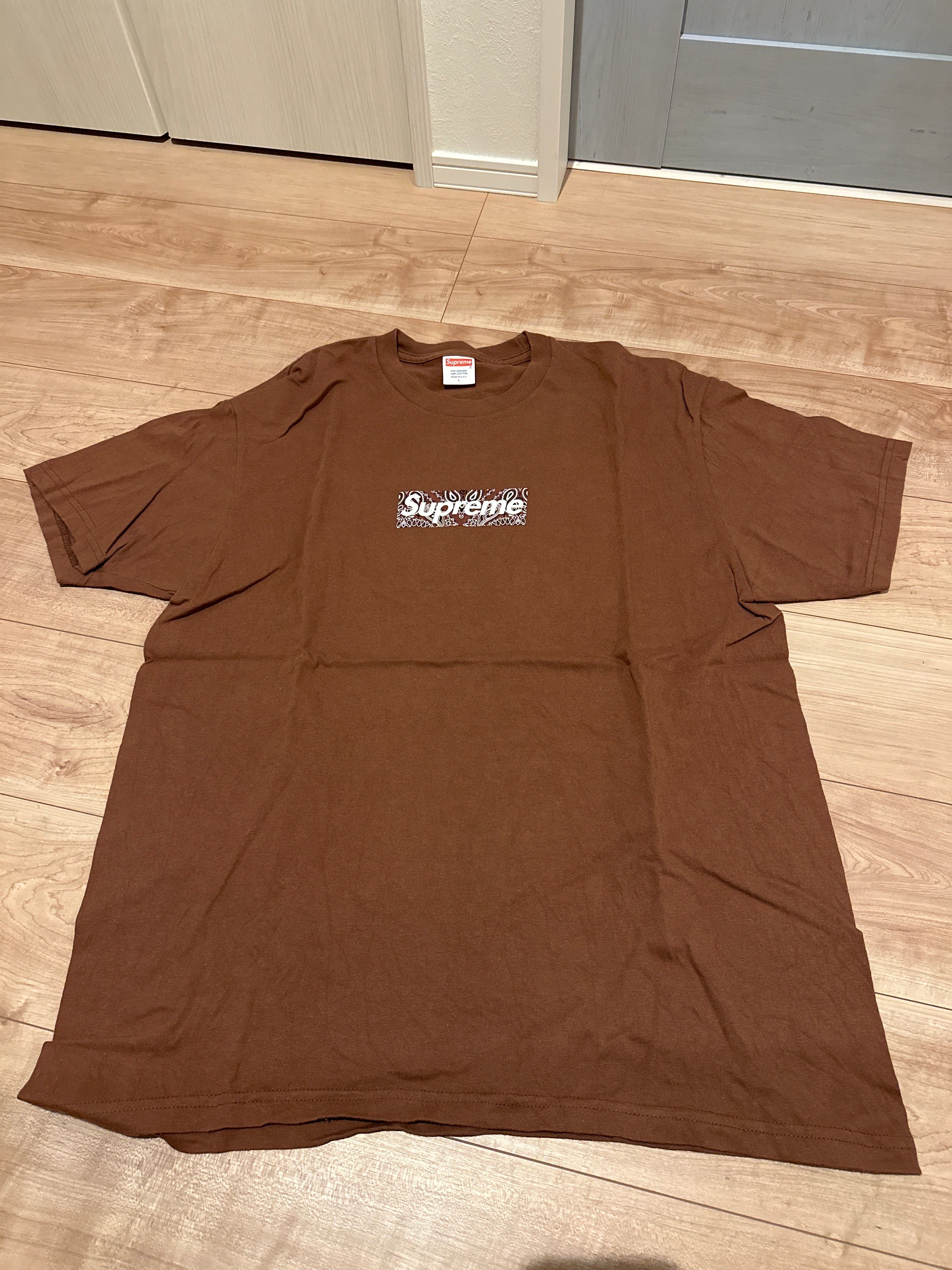 Supreme Bandana Box Logo Tee "Brown"