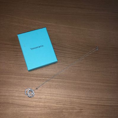 ティファニー インターロッキング 3連リングネックレス