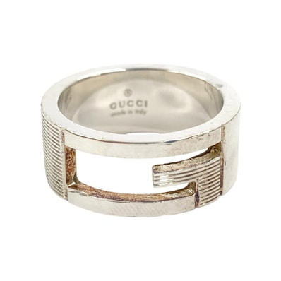 GUCCI グッチ ブランテッドG Gロゴ Ag 925 シルバー 13号 シルバー