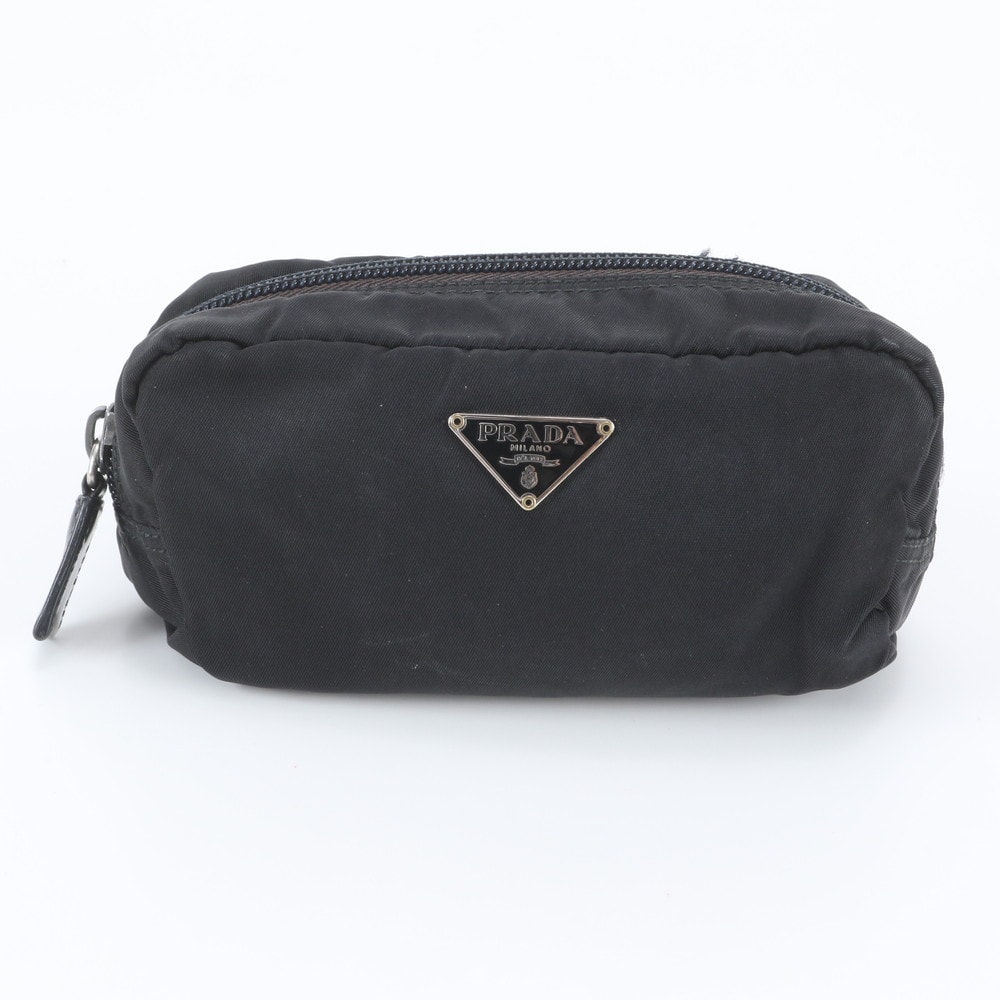 ■美品 プラダ テスート ナイロントライアングル ロゴポーチ