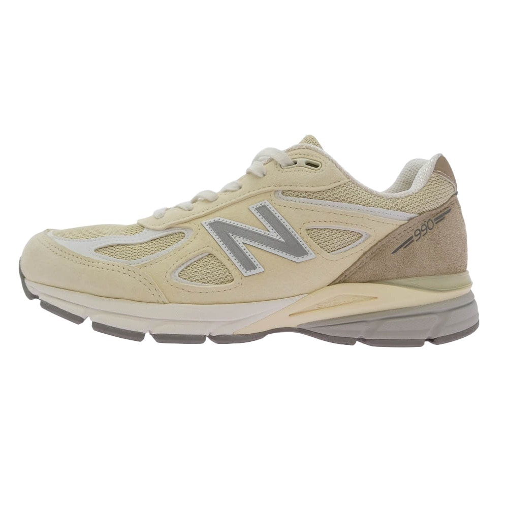 NEW BALANCE ニューバランス スニーカー U990TE4 USA製 990V4 Beige スエードローカットスニーカー ホワイト系 オフホワイト系 28cm【中古】