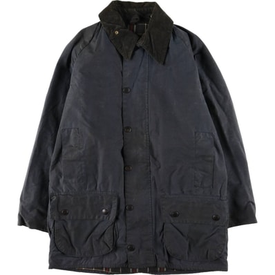 古着 80~90年代 バブアー Barbour BEAUFORT ビューフォート 旧3ワラント ワックスコットン オイルドジャケット 英国製 メンズM相当 ヴィンテージ/eaa604992
