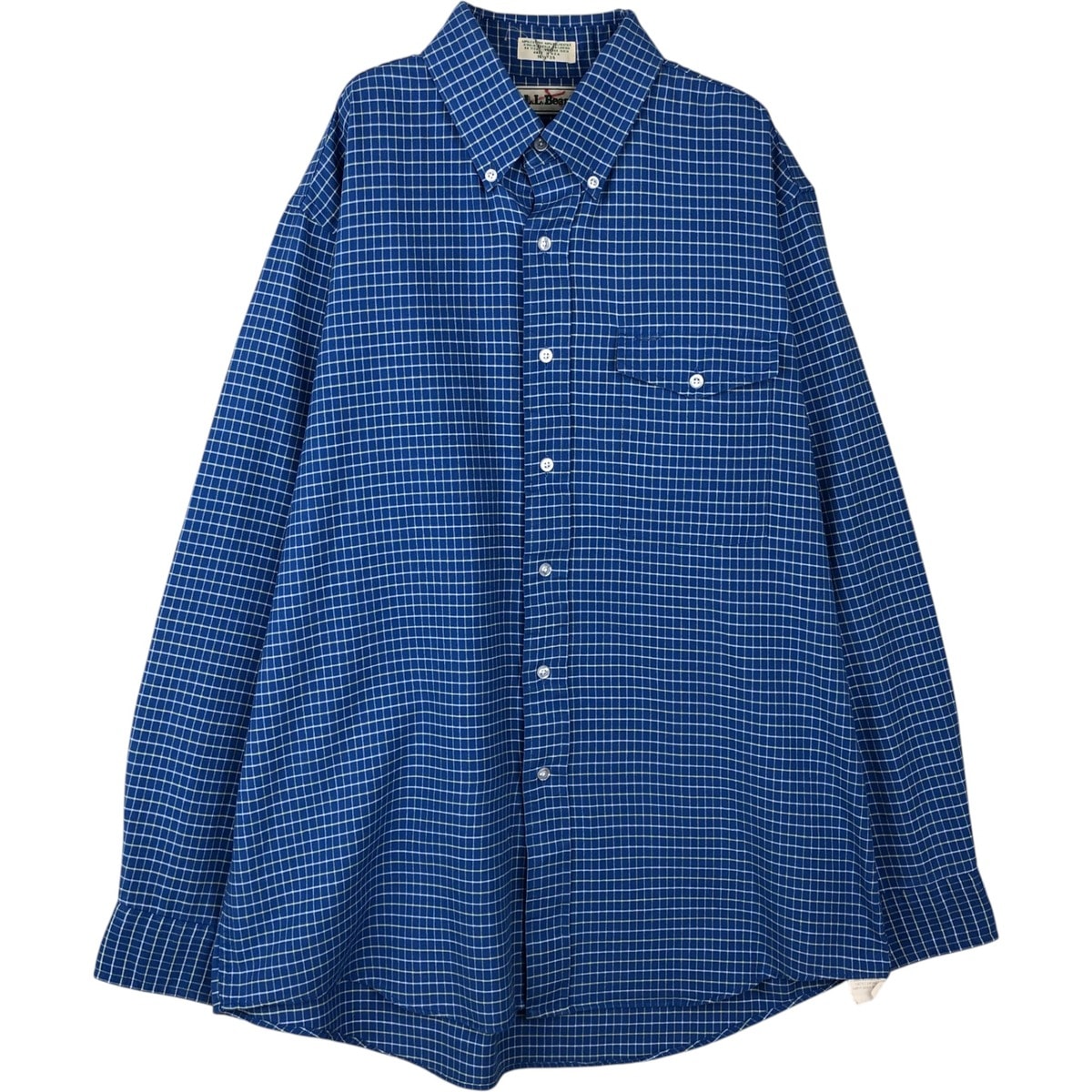 古着 70~80年代 エルエルビーン L.L.Bean 長袖 ボタンダウンチェックシャツ USA製 メンズL相当 ヴィンテージ/eaa643031