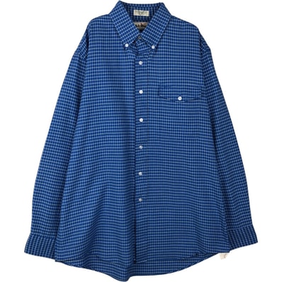 古着 70~80年代 エルエルビーン L.L.Bean 長袖 ボタンダウンチェックシャツ USA製 メンズL相当 ヴィンテージ/eaa643031