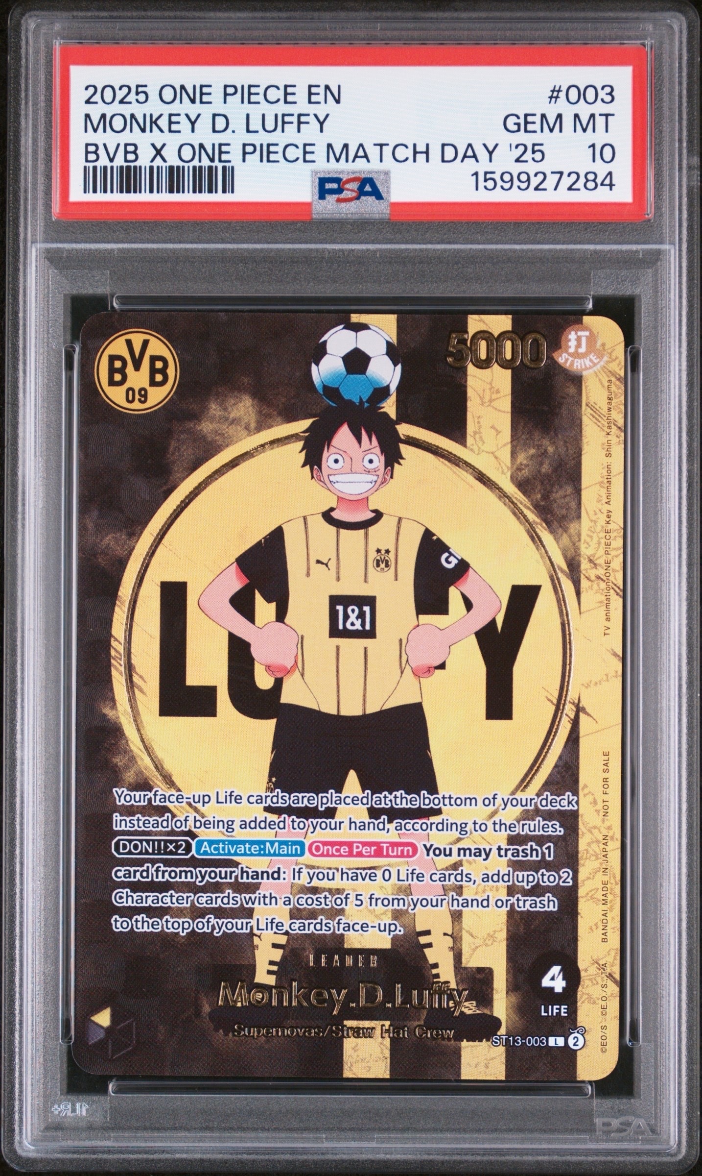 モンキー・D・ルフィ L [ST13-003]【英語版】(プロモーションカード「ボルシアドルトムント × ONE PIECE マッチデー 2025」)