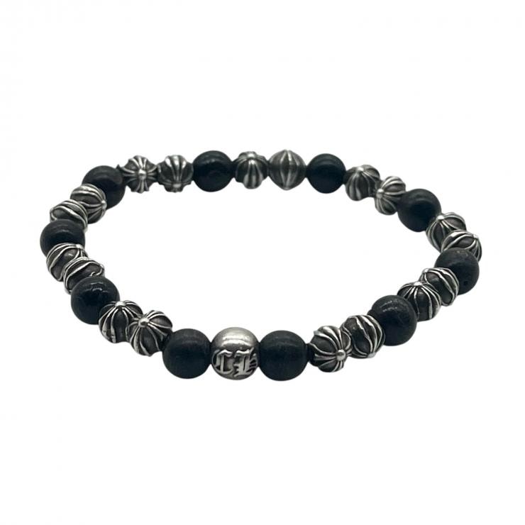 CHROME HEARTS クロムハーツ ブレスレット BEAD シルバー925 6mm バングル アクセサリー ★インボイス付★