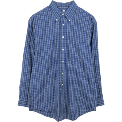 古着 ブルックスブラザーズ Brooks Brothers 346 長袖 ボタンダウンチェックシャツ メンズM相当/eaa662559