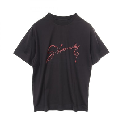 ジバンシィ GIVENCHY カットソー 衣料品 トップス コットン メンズ ブラック系 BM71MG3YQ4001M 【新品】