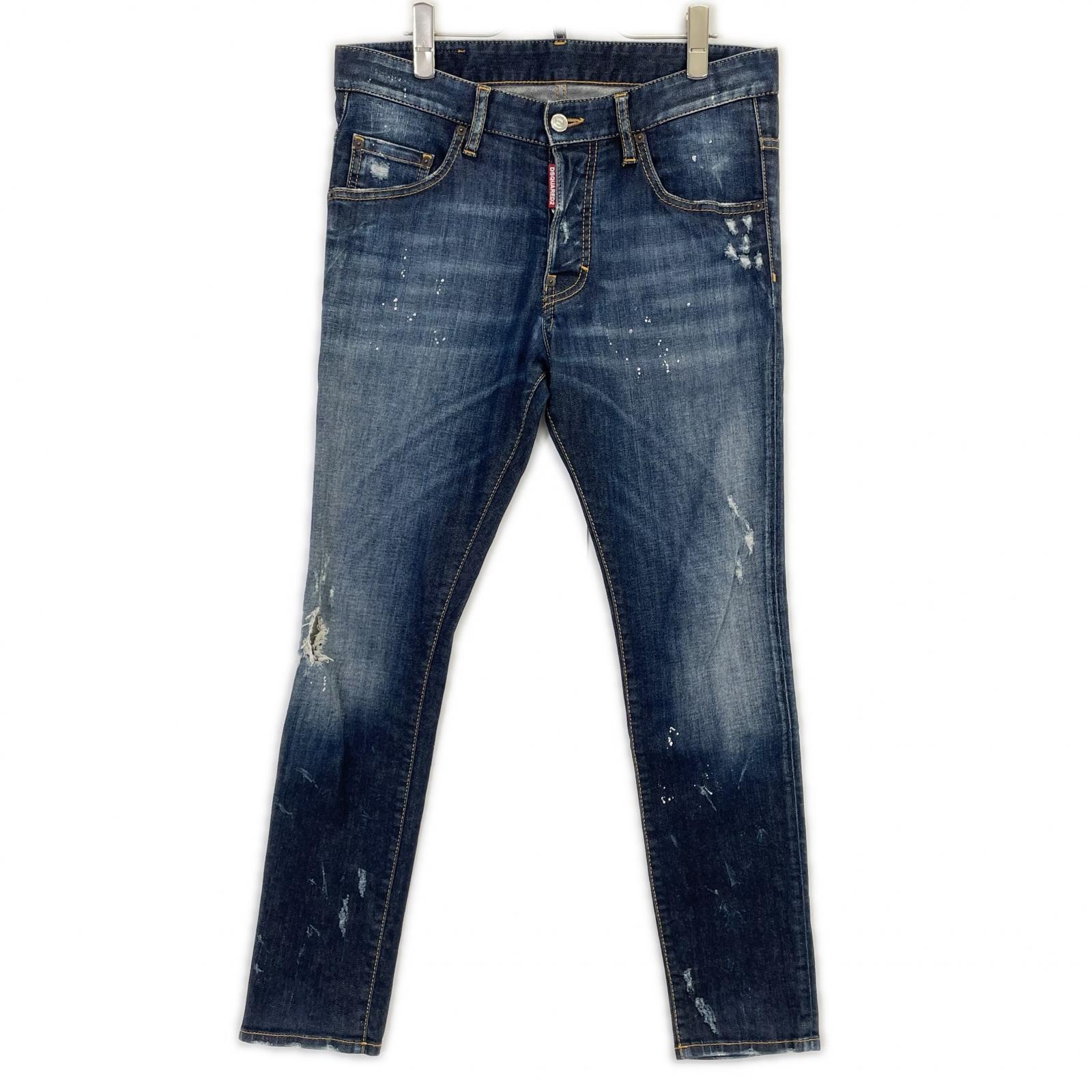 ディースクエアード S74LA0909 S303330 SKATER JEAN ボタンフライ デニムパンツ 46