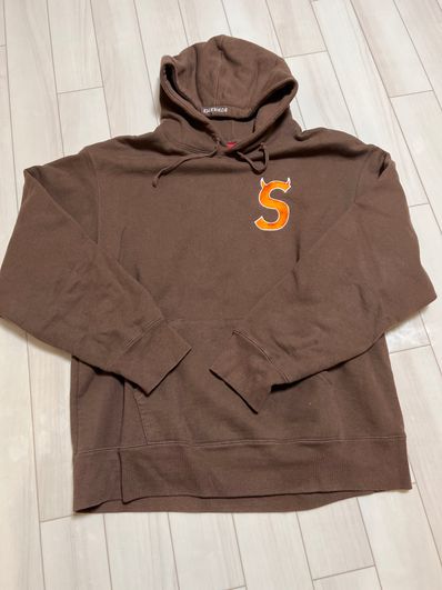 Supreme S Logo Hooded Sweatshirt "Brown" (22FW)