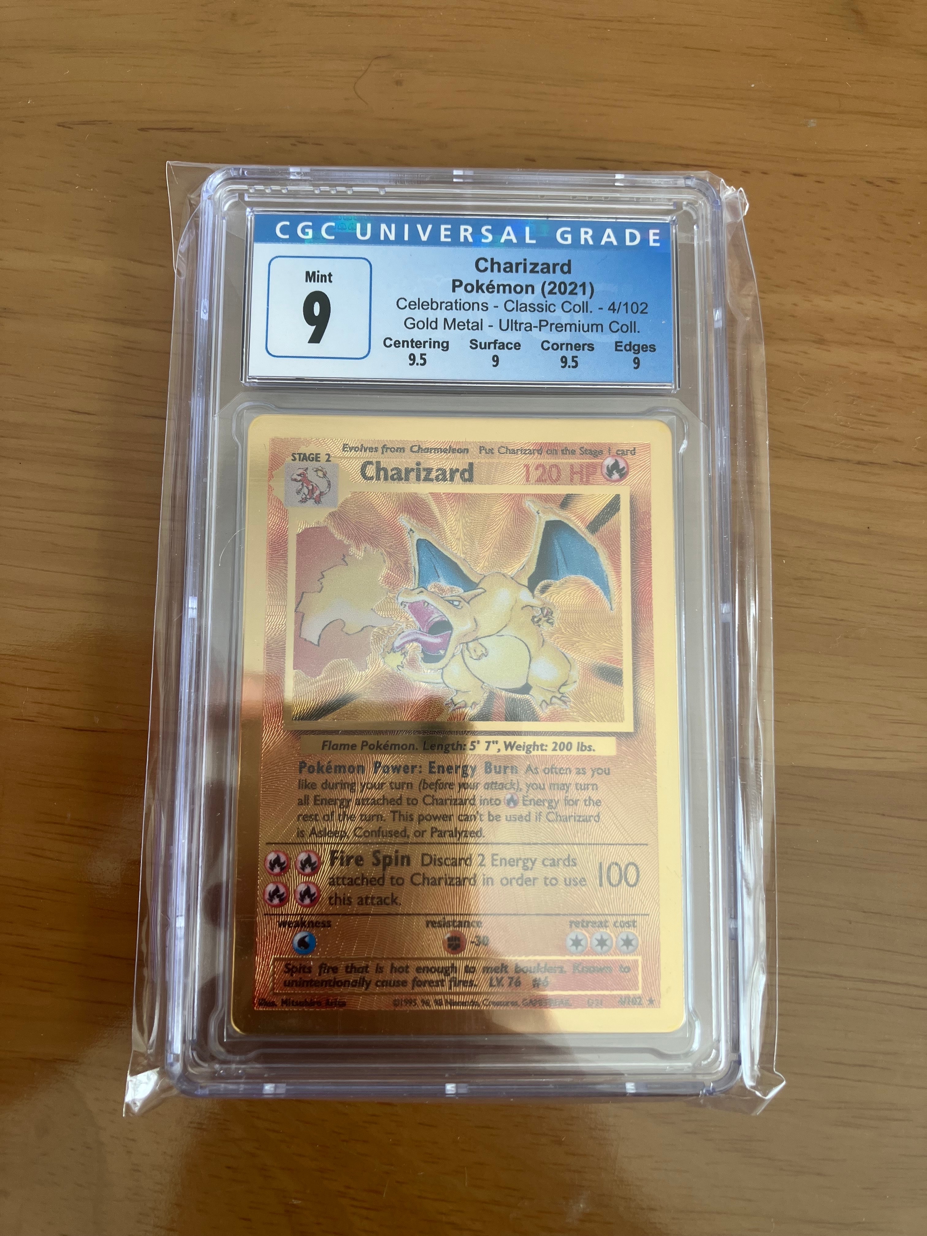 PSA9】リザードン R :メタルカード [4/102]【英語版】(プロモーション