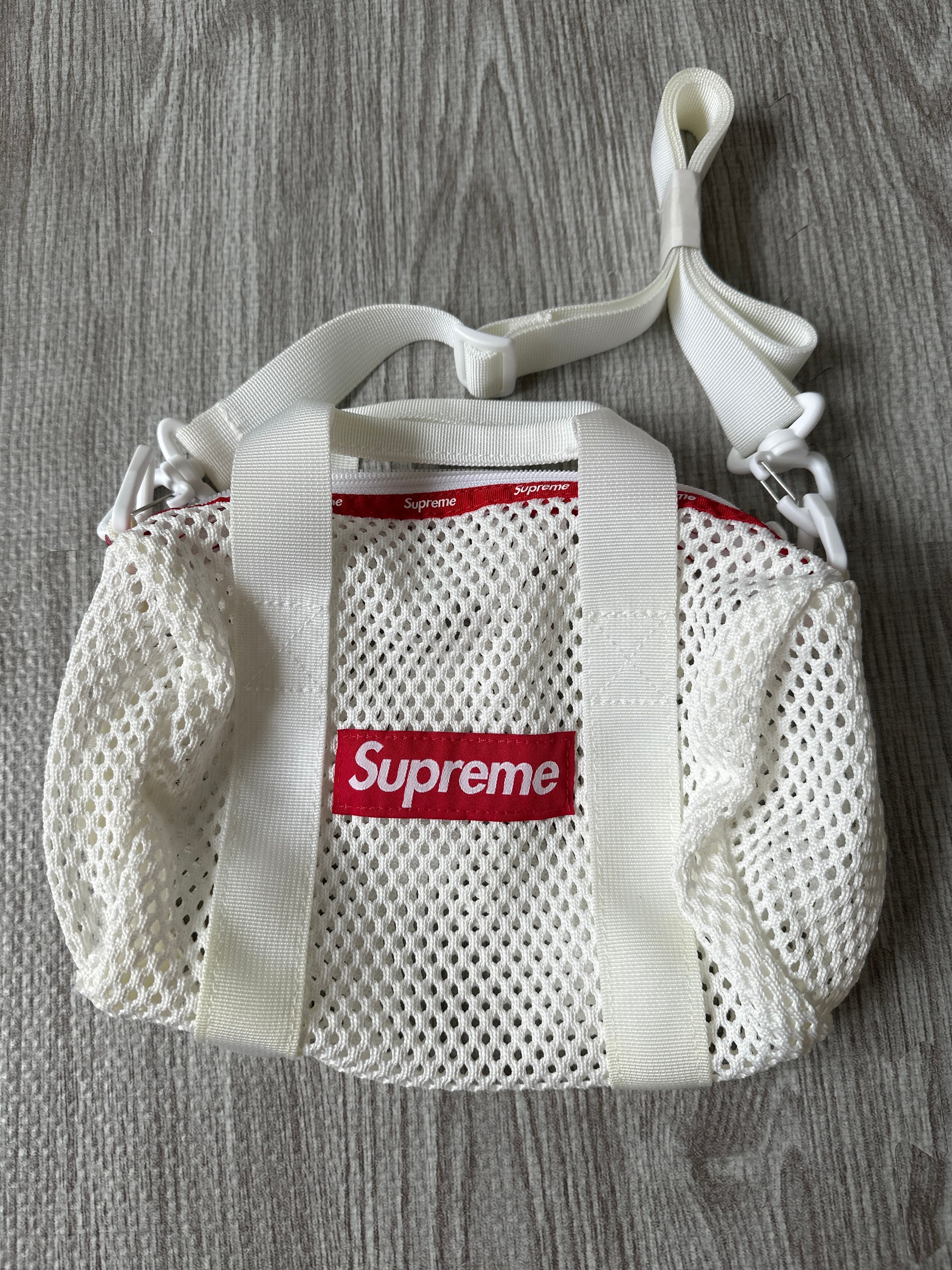 Supreme Mesh Mini Duffle Bag "White" (23SS)