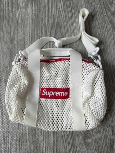 Supreme Mesh Mini Duffle Bag "White" (23SS)