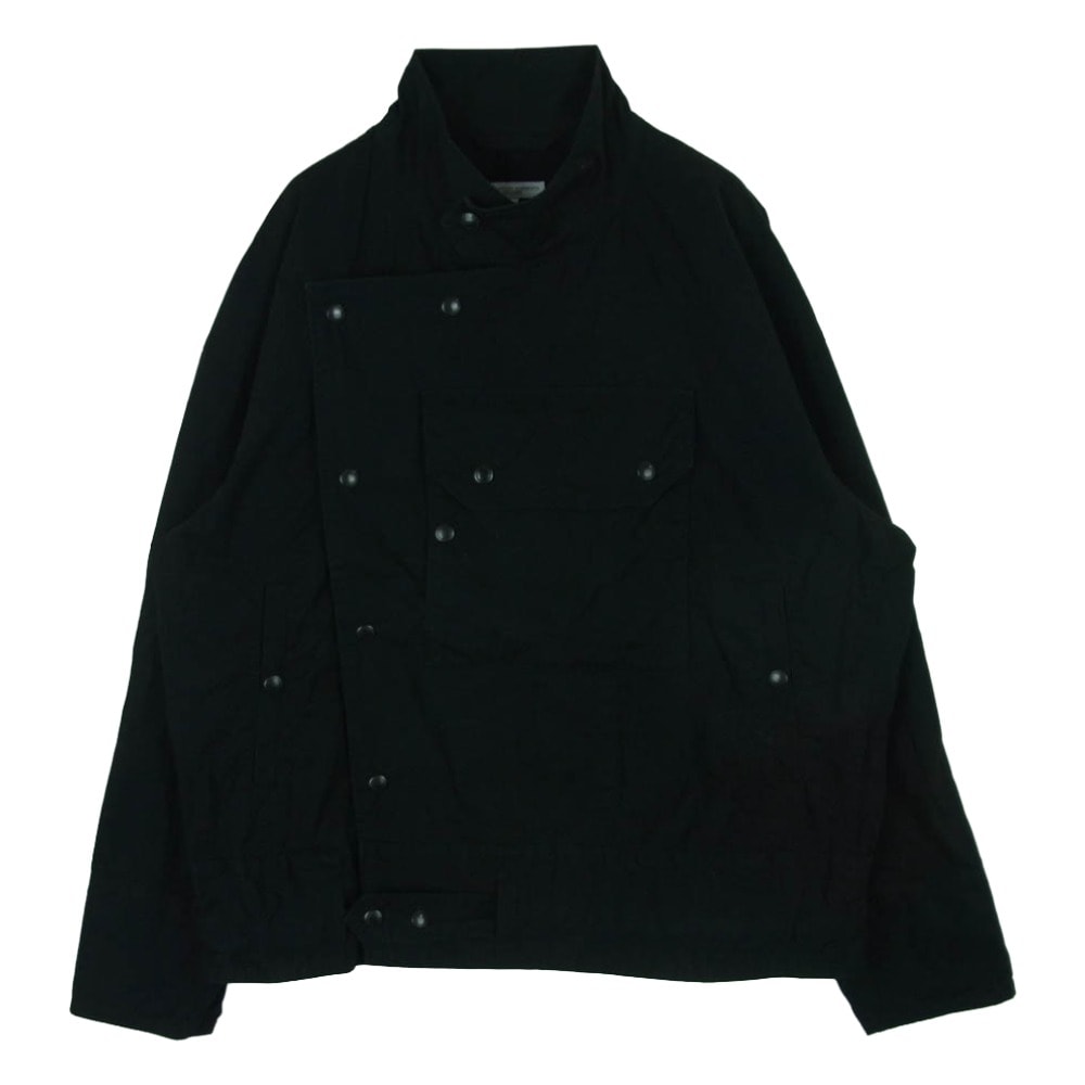 Engineered Garments エンジニアードガーメンツ Moto Jacket Duracloth Poplin モーターサイクル バンドカラー ジャケット ブラック系 XS【中古】