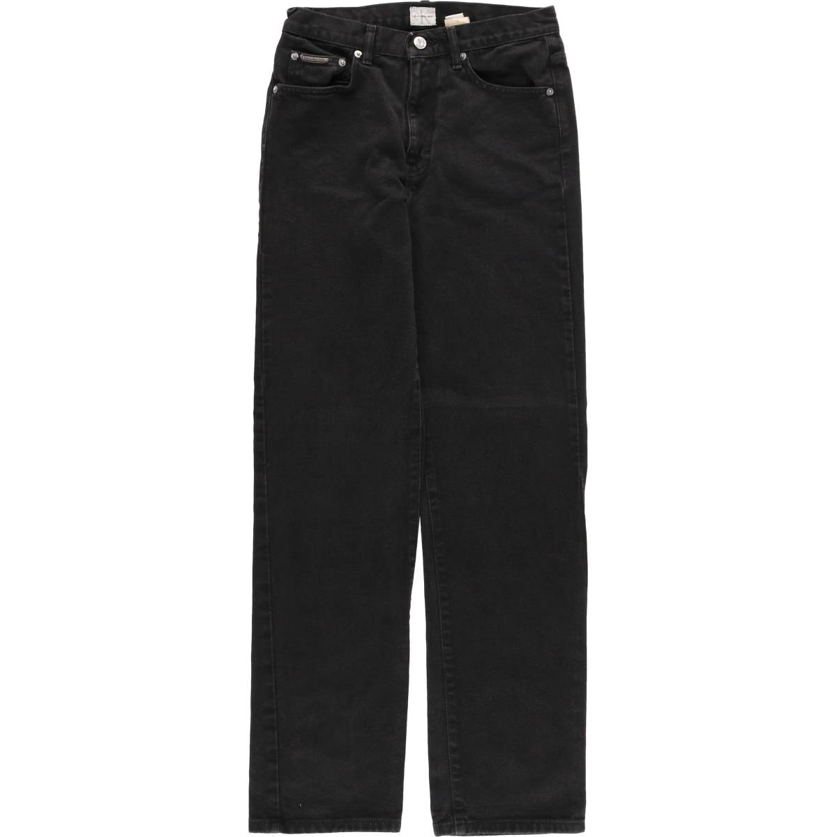 古着 90~00年代 カルバンクライン Calvin klein JEANS ブラックデニム ストレートデニムパンツ レディースL(w27)相当 ヴィンテージ/eaa626448