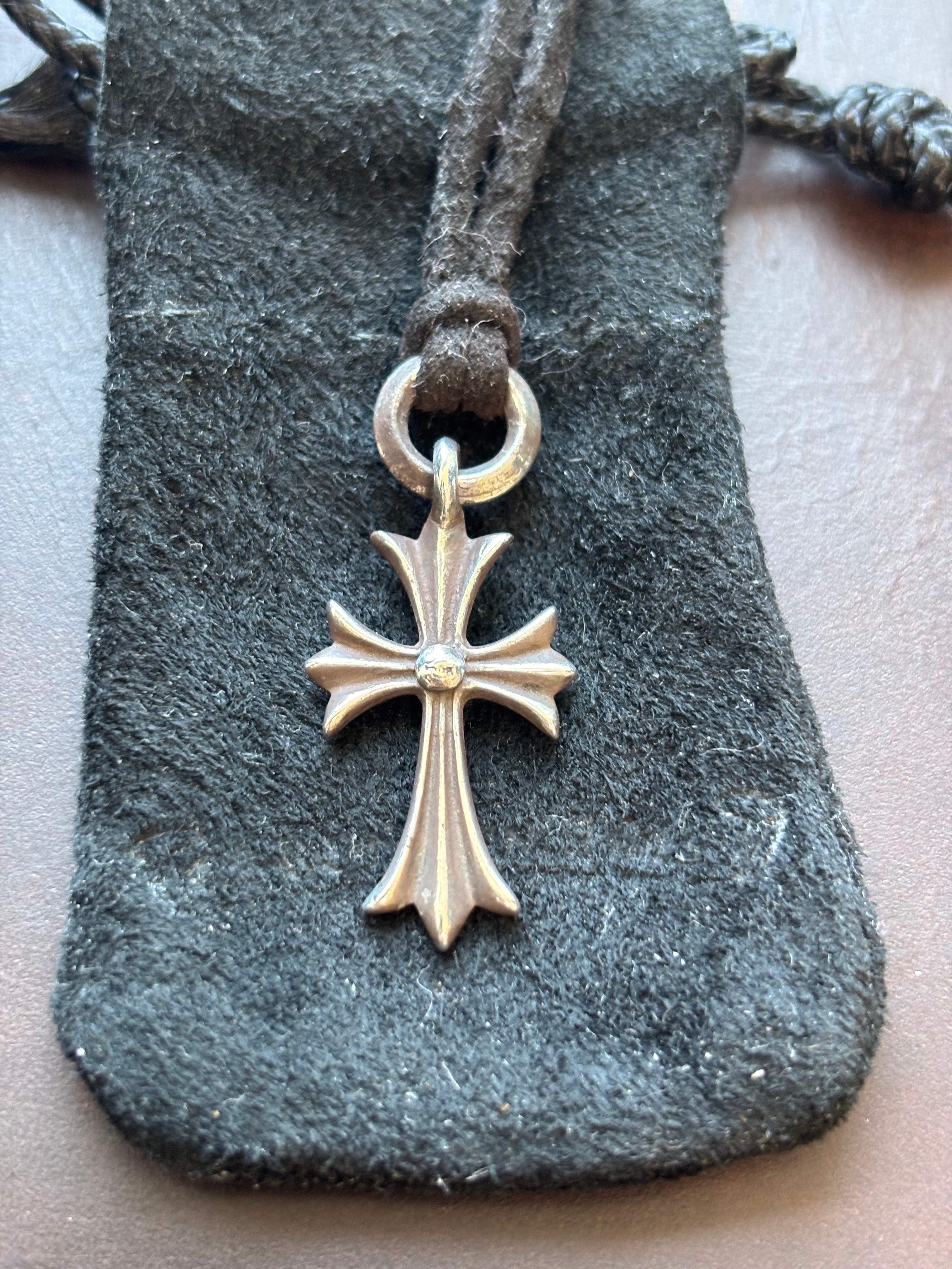 Chrome Hearts Tiny CH Cross Charm "Silver"