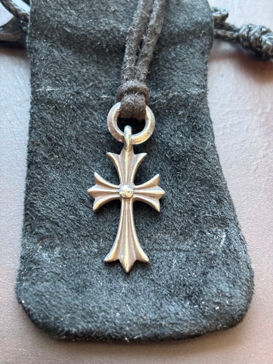 Chrome Hearts Tiny CH Cross Charm "Silver"