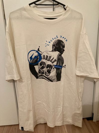 Air Jordan Travis Scott Fragment Tee "White"