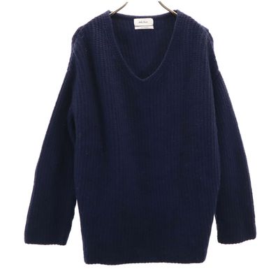 Mila Owen 長袖 バックスリット Vネック セーター