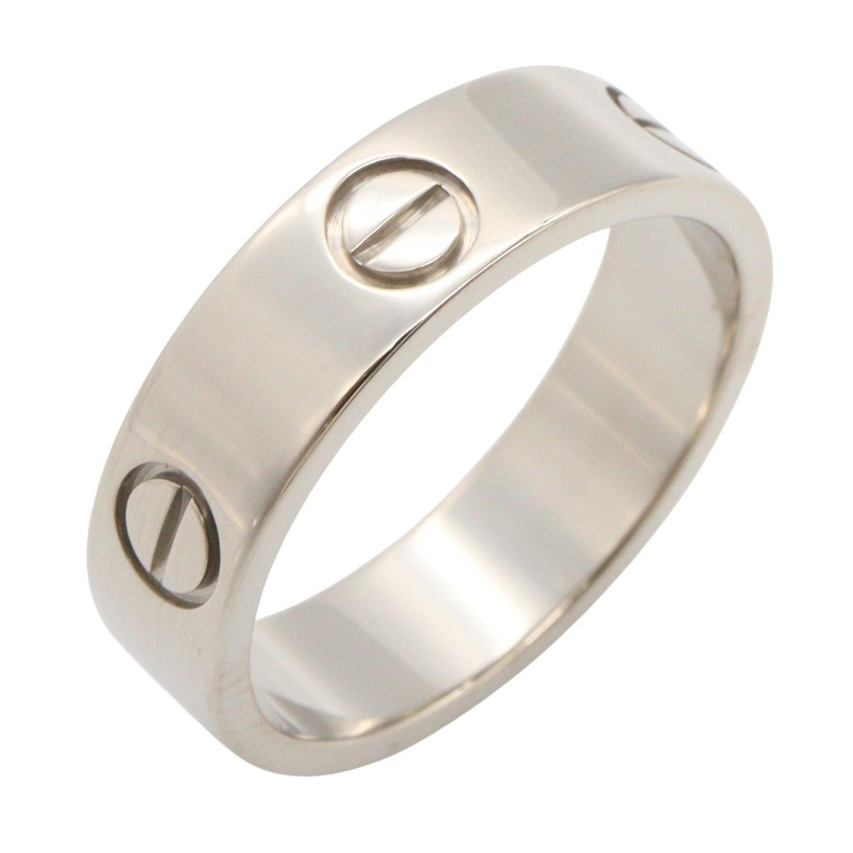 カルティエ CARTIER ラブリング リング・指輪 ジュエリー K18WG(ホワイトゴールド) メンズ レディース シルバー系 B4084700 【中古】